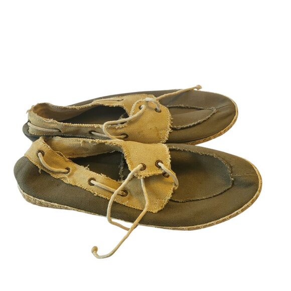 SPERRY // Dark Green and Tan // Loafers // Flats - Picture 2 of 4